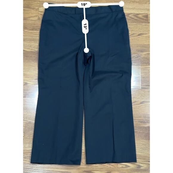 THE ROW Cotton/cashmere Black Bapri Cropped Cotton-Blend Straight-Leg Pants 12 - Picture 7 of 13